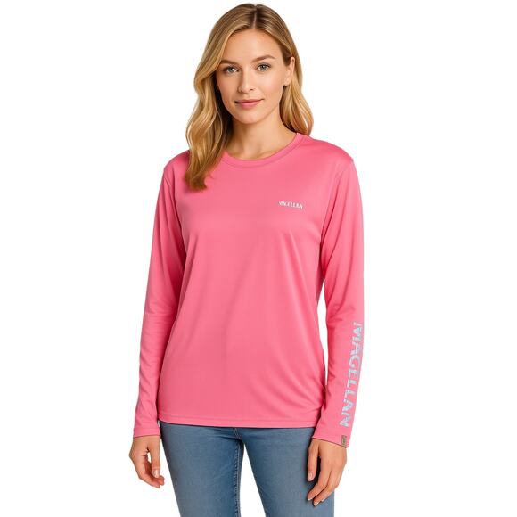 Magellan XL Boyfriend Fit Pink Fish Gear Moisture Wicking Barbie - Picture 1 of 8